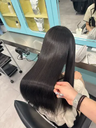 ロング 北新地/縮毛矯正 /あやなのヘアスタイル