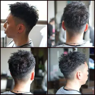 ショート パーマ メンズ 中島 剛のヘアスタイル