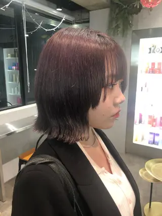 ミディアム カラー ナチュラル透明感🌱 小山美樹子のヘアスタイル