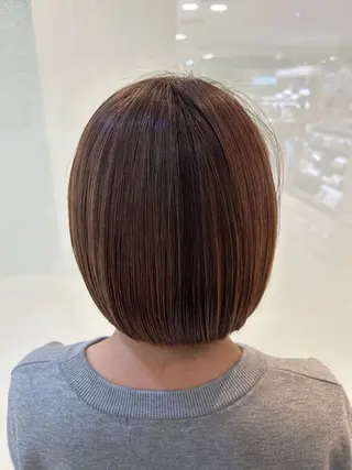 ショート カラー 縮毛矯正/髪質改善/ 艶髪ササキナツミのヘアスタイル