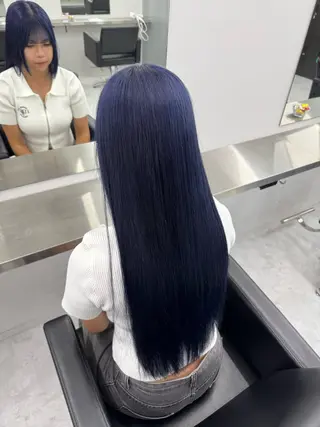 ロング うる艶🫧寒色カラー 💜🦋🫧ミズキのヘアスタイル