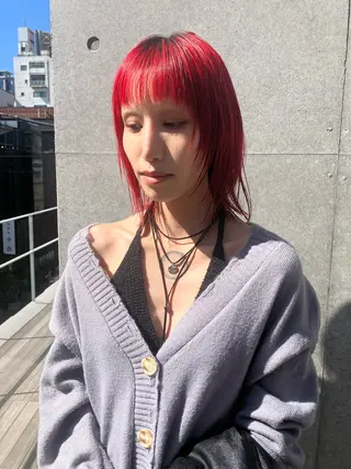ミディアム 似合わせカットカラー 👩MINAのヘアスタイル
