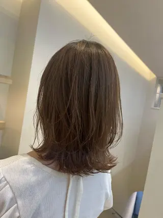 ミディアム コテ巻き風パーマ🫧 麻尋のヘアスタイル