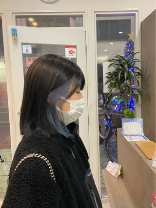 ミディアム カラー Hika.ハイトーン 髪質改善🩵ᩚ🫧のヘアスタイル