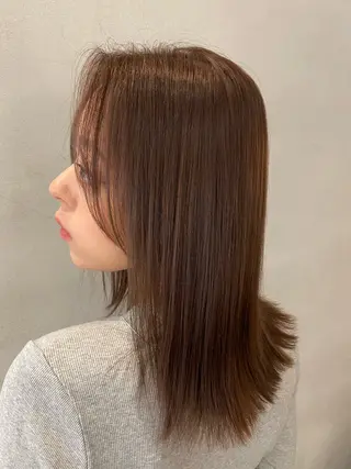 ミディアム カラー 表参道/ボブカット 岩倉稜真のヘアスタイル