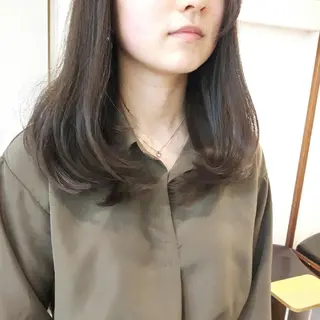 カラー クニモトハルナ ボブ/柔らかカラーのヘアスタイル