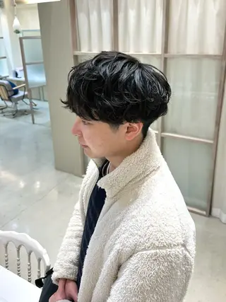 パーマ メンズ N,SOL / 岩上 新大のヘアスタイル