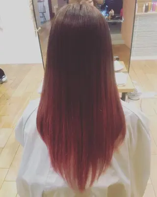 ロング カラー 榎本 稔久のヘアスタイル