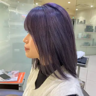 ミディアム カラー 【髪質改善】 梅田　聡のヘアスタイル
