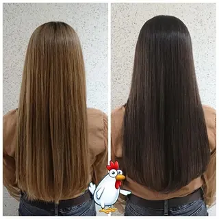 ロング ヘアアレンジ カラー かわい ゆうな 髪質改善/縮毛矯正のヘアスタイル