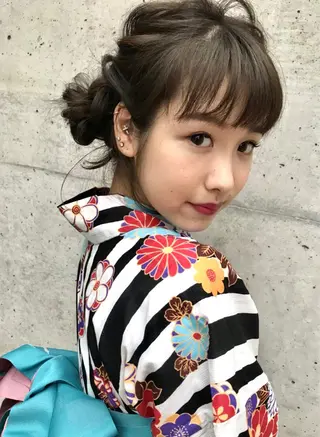 ロング ヘアアレンジ moana surfriderのヘアスタイル