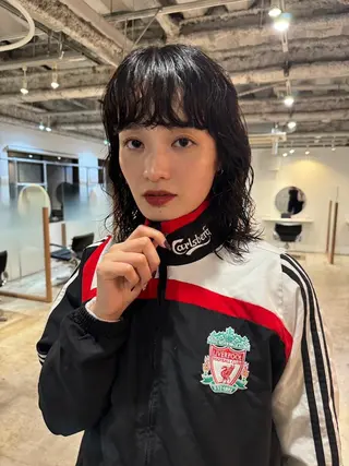 ショート カラー パーマ CEINE PATHのヘアスタイル