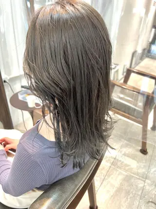 セミロング カラー ヘアアレンジ 🌈インナーカラー ‘ショウマ’🌈のヘアスタイル