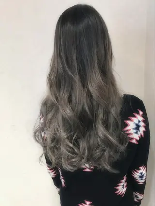 ミディアム セミロング ロング カラー パーマ ヘアアレンジ 縮毛矯正/美髪 髪質改善/石田幸輔のヘアスタイル