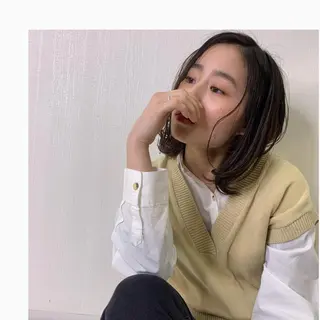 ショート カラー パーマ ヘアアレンジ 🐶 アヤカのヘアスタイル