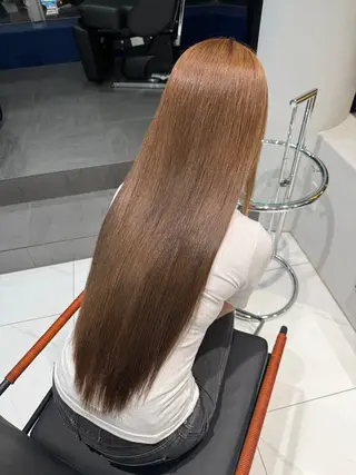 ロング 暖色カラー‪🩷 アレンジ/ｱｽﾅのヘアスタイル