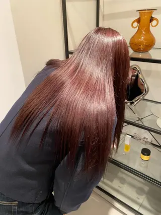 ロング カラー パーマ riria/ボブ /透明感カラー🎀のヘアスタイル