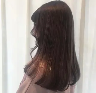 セミロング カラー mizu kiのヘアスタイル