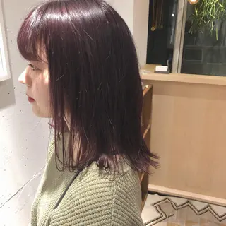 ミディアム カラー 🟩くすみカラー/ボ ブ/ショート/大司のヘアスタイル