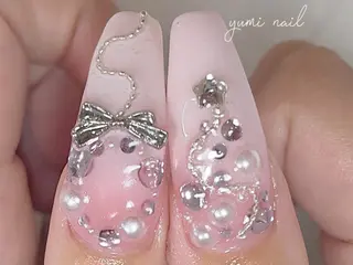 ネイル 𝐲𝐮𝐦𝐢🎀 長さ出しデザイン専門のネイルデザイン