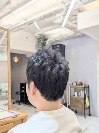 ショート メンズカット/パーマ 平日限定🦖ハラコのヘアスタイル