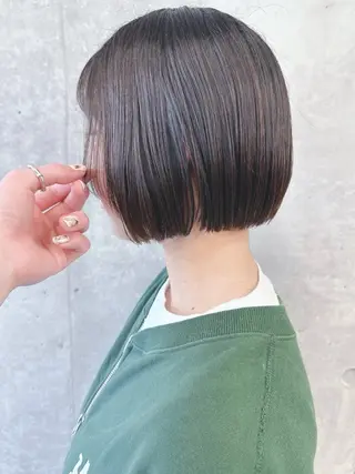 ショート ボブ/ゆるふわ ボブパーマ/とういのヘアスタイル