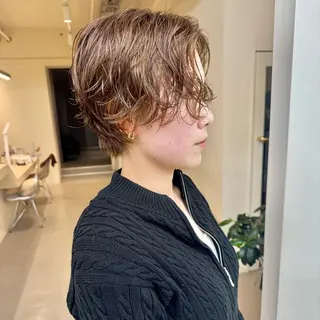 ショート パーマ kvell by urban.所属・ショート・ボブ ・ウルフ✂︎IMAIのヘアスタイル