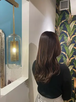 ロング カラー 顔まわりcut🌿 Hinakoのヘアスタイル