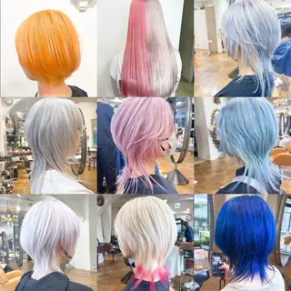 カラー Of HAIR所属・✨デザインカラー✨ ハイトーン　森貴章のヘアスタイル