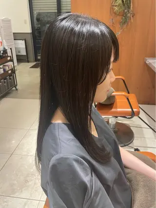 ロング パーマ 暖色/ベージュ/ メンズ/鈴木彩のヘアスタイル