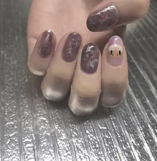 ネイル パラあり！フィルイン 美フォルムのネイルデザイン