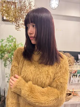 セミロング カラー m ā l o.🌷 サカモトマイコのヘアスタイル