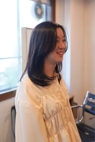 ミディアム カラー 千葉 慎也のヘアスタイル