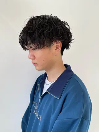 ショート パーマ メンズ メンズパーマ特化/ メッシュ/薫/店長のヘアスタイル