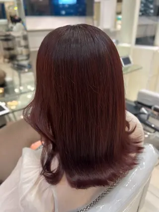 セミロング カラー 銀座/カラー 🎀momo🎀のヘアスタイル