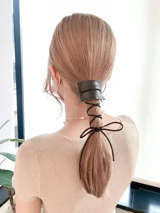 ミディアム ヘアアレンジ yuka .のヘアスタイル