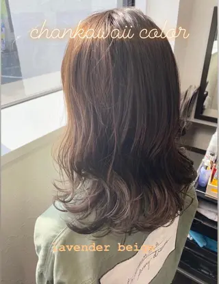 セミロング カラー 川合 勇気のヘアスタイル