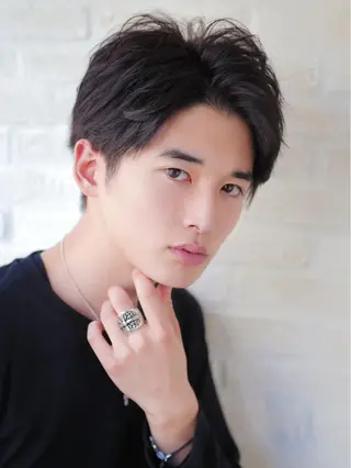パーマ メンズ Soleria 田中慎一のヘアスタイル