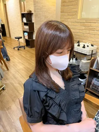 ミディアム 清水 京太のヘアスタイル