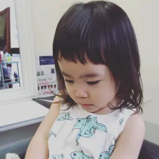 ショート ミディアム セミロング ロング カラー パーマ ヘアアレンジ キッズ 成松 勇治のヘアスタイル