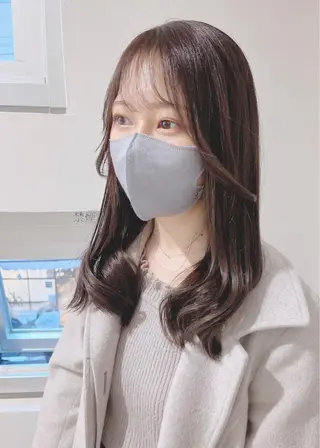 セミロング ヘアアレンジ 🤍清楚系 韓国レイヤー🤍拓朗のヘアスタイル