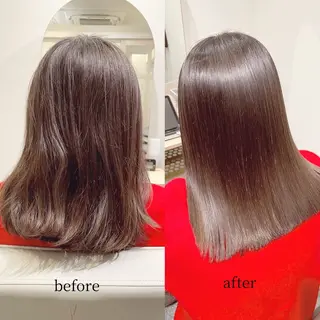 ミディアム 【モデル募集中】 髪質改善専門店リアンのヘアスタイル