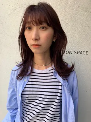 ロング カラー ヘアアレンジ 韓国好き🇰🇷 美容師MIKUのヘアスタイル