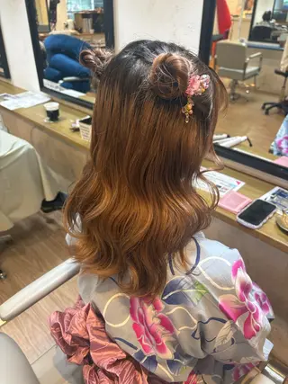 ヘアアレンジ 韓国ヘアー🇰🇷 MIWAのヘアスタイル
