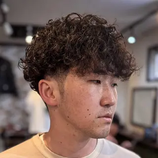 ショート パーマ メンズ 立川メンズカット/ メンズパーマ💈三上のヘアスタイル