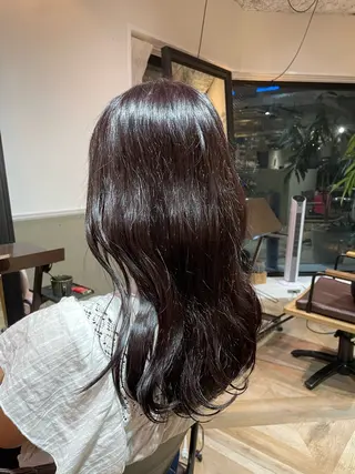セミロング カラー 艶感/レイヤーカット 🌐Taketoのヘアスタイル