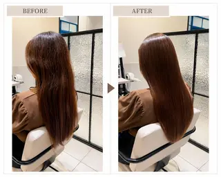 ロング カラー 髪質改善・ショートレ イヤーボブ🧡関玲子のヘアスタイル