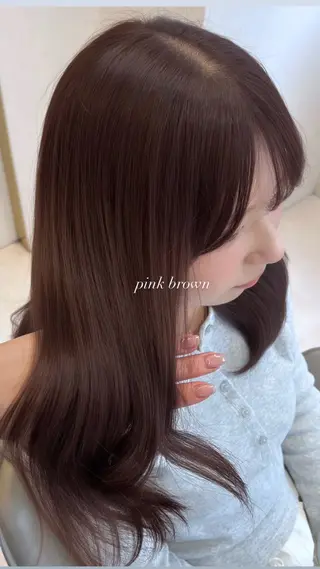 ミディアム カラー 梅田/透明感カラー ／レイヤー🤍カンのヘアスタイル