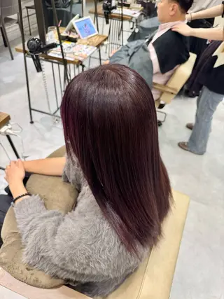 ロング カラー ブリーチなしwカラー /艶カラー/oukaのヘアスタイル