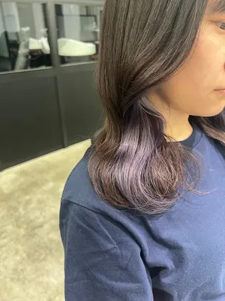 ミディアム カラー 木寺 樹莉のヘアスタイル